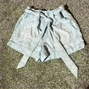 Cloth & Stone Shorts Womens Xs Freshwater Paper Bag Soft, Light Blue